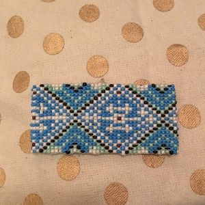 Stretchy beaded bracelet.